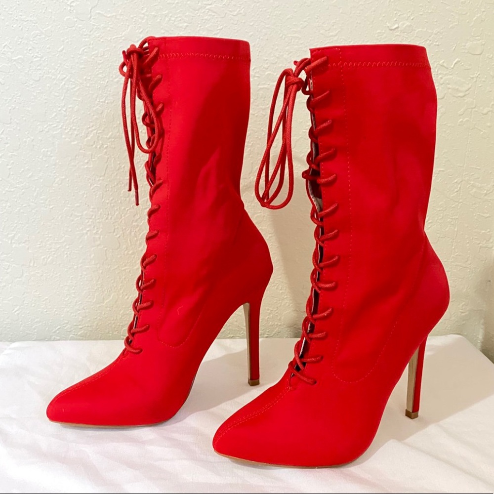 Red Ankle Boots❤️